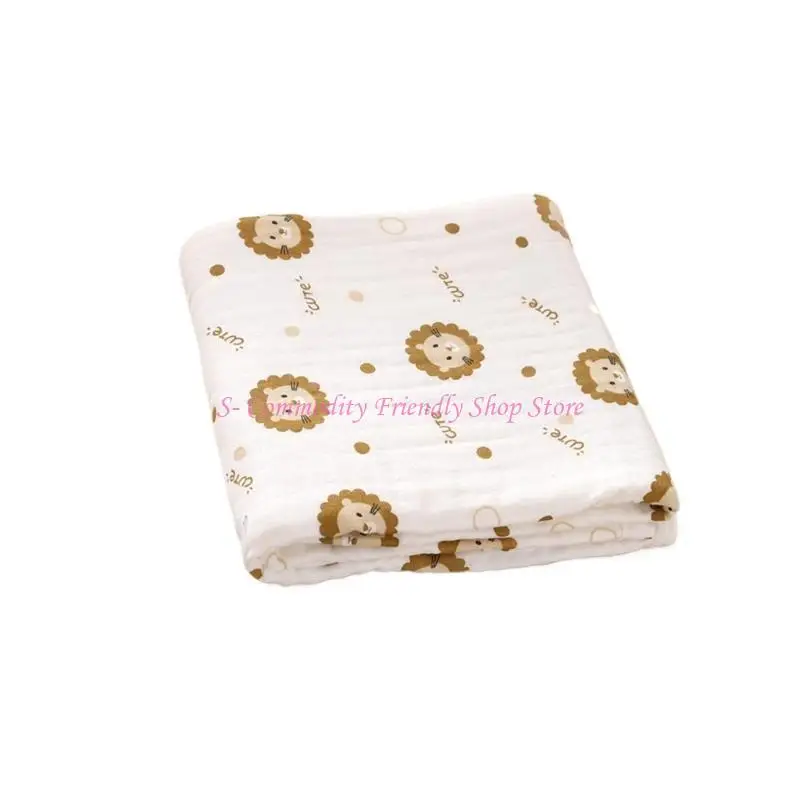 85ae Manta algodón para bebés Manta suave y transpirable capas para recién nacidos y bebés