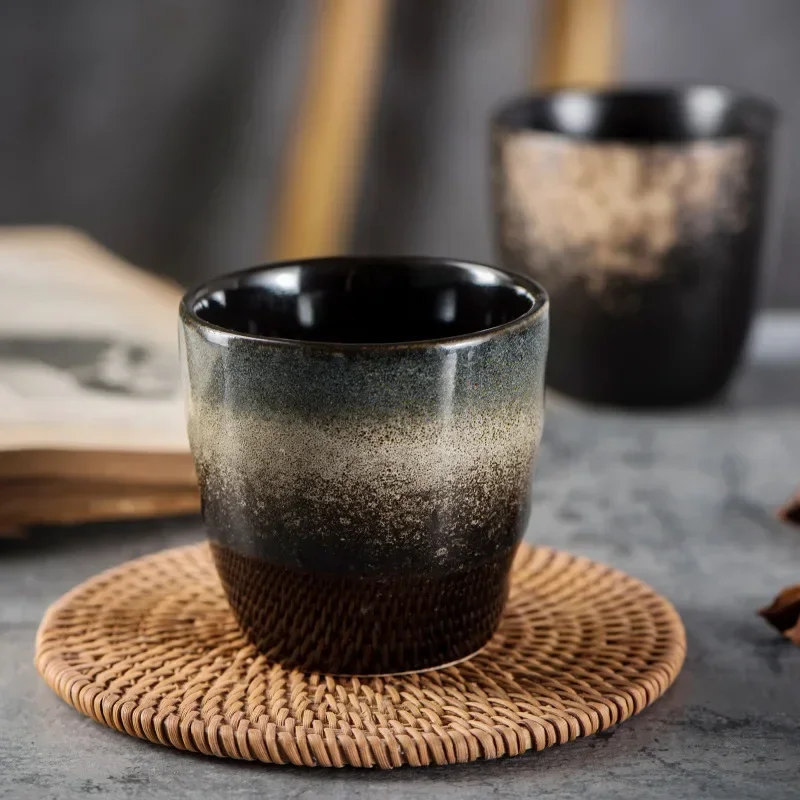 Taza de cerámica japonesa minimalista para té resistente al calor - imagen 5