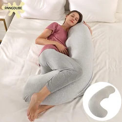 PANGDUBE-almohada de algodón en forma de J para mujeres embarazadas, almohada para dormir, cuidado del embarazo, almohada de lactancia para embarazadas, 1,8 KG