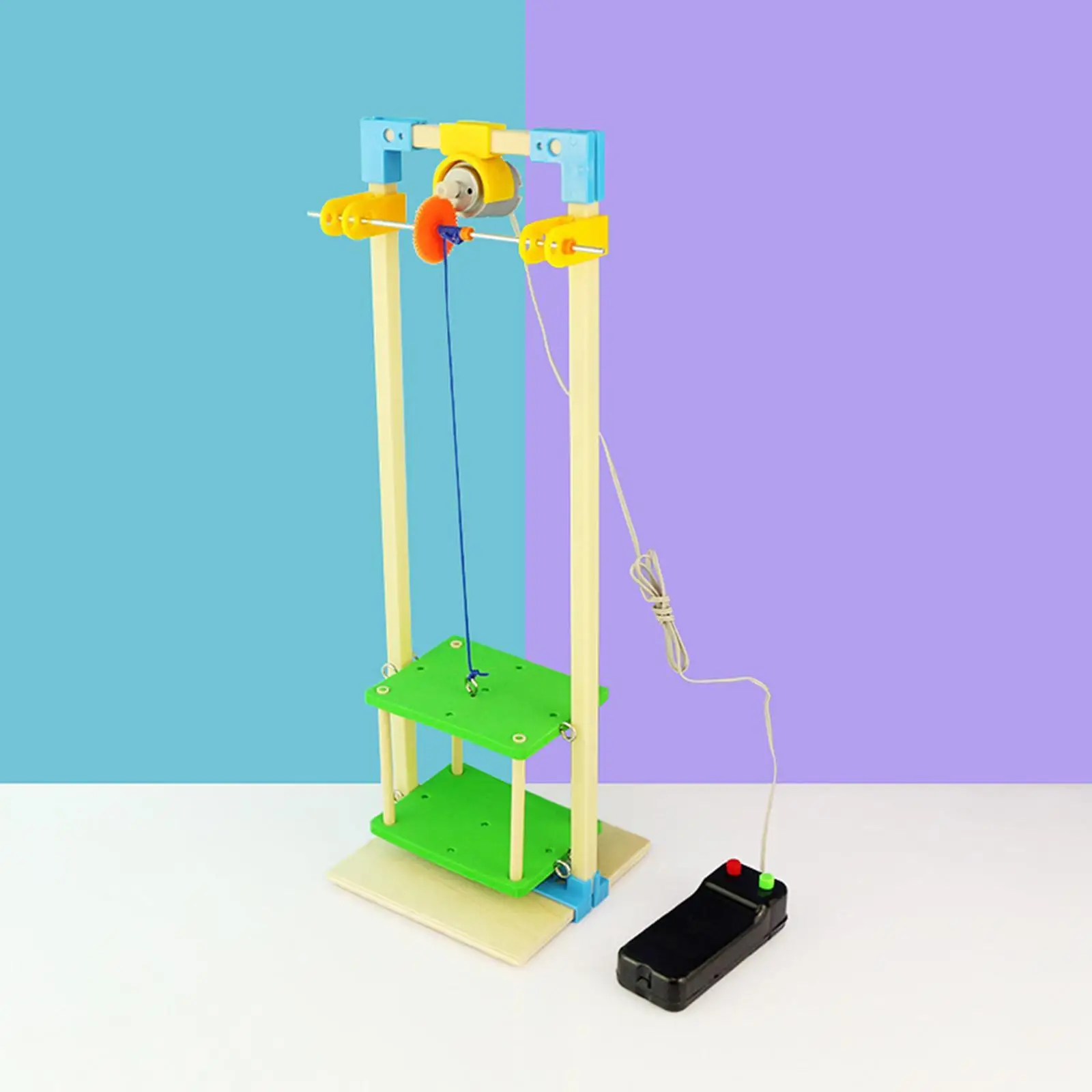 Remote Control Elevator Toy DIY Teaching Aids Educational Assembly Toy Model
