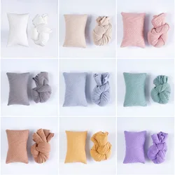 Accesorios para recien nacido set de 2 mantas y almohada elasticas