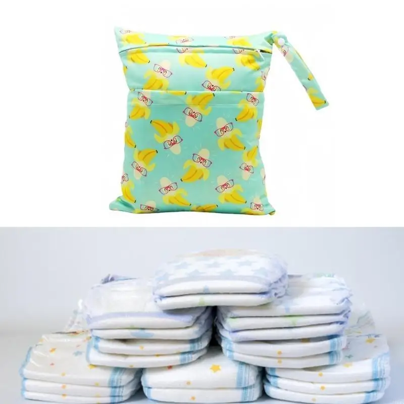 Bolsa organizadora multifuncional para pañales bebé D7YD, bolso almacenamiento seguro y transpirable, bolsa ligera para - imagen 2