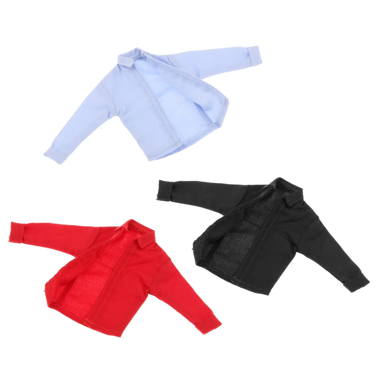 Camisa miniatura a escala 1:12 para figuras, accesorio de atuendo para modelos de 6 pulgadas - imagen 3