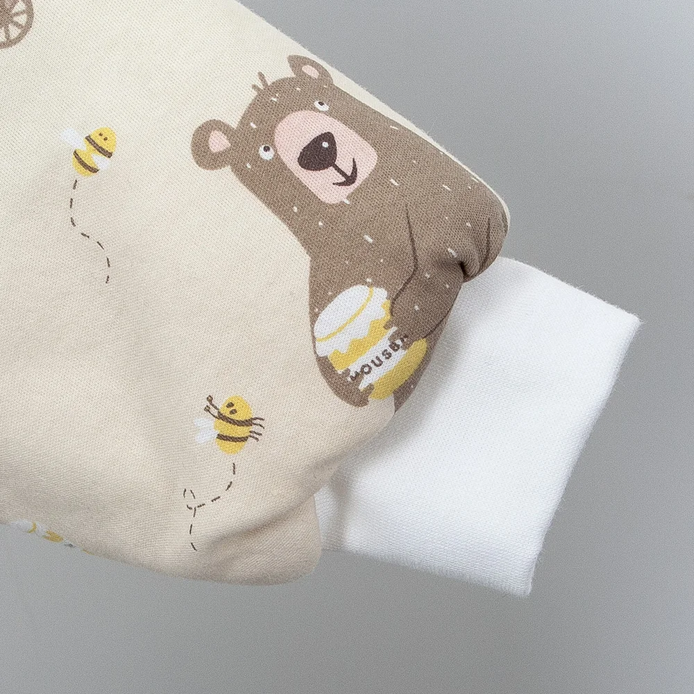 Saco de dormir bebé con motivos abeja y oso para otoño e invierno - imagen 2
