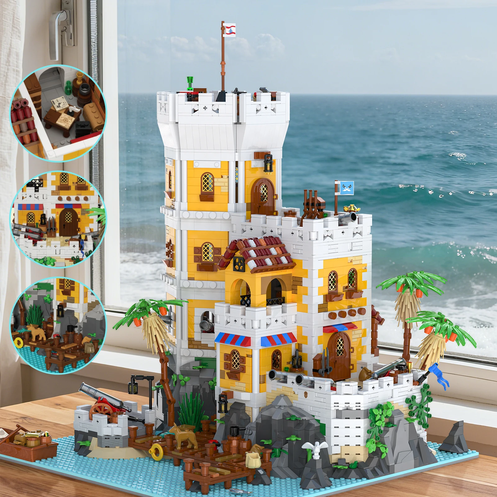 Bloques de construcción Fortaleza Sierra Madre – Castillo pirata con luz - imagen 2