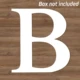 only Letter B No Box
