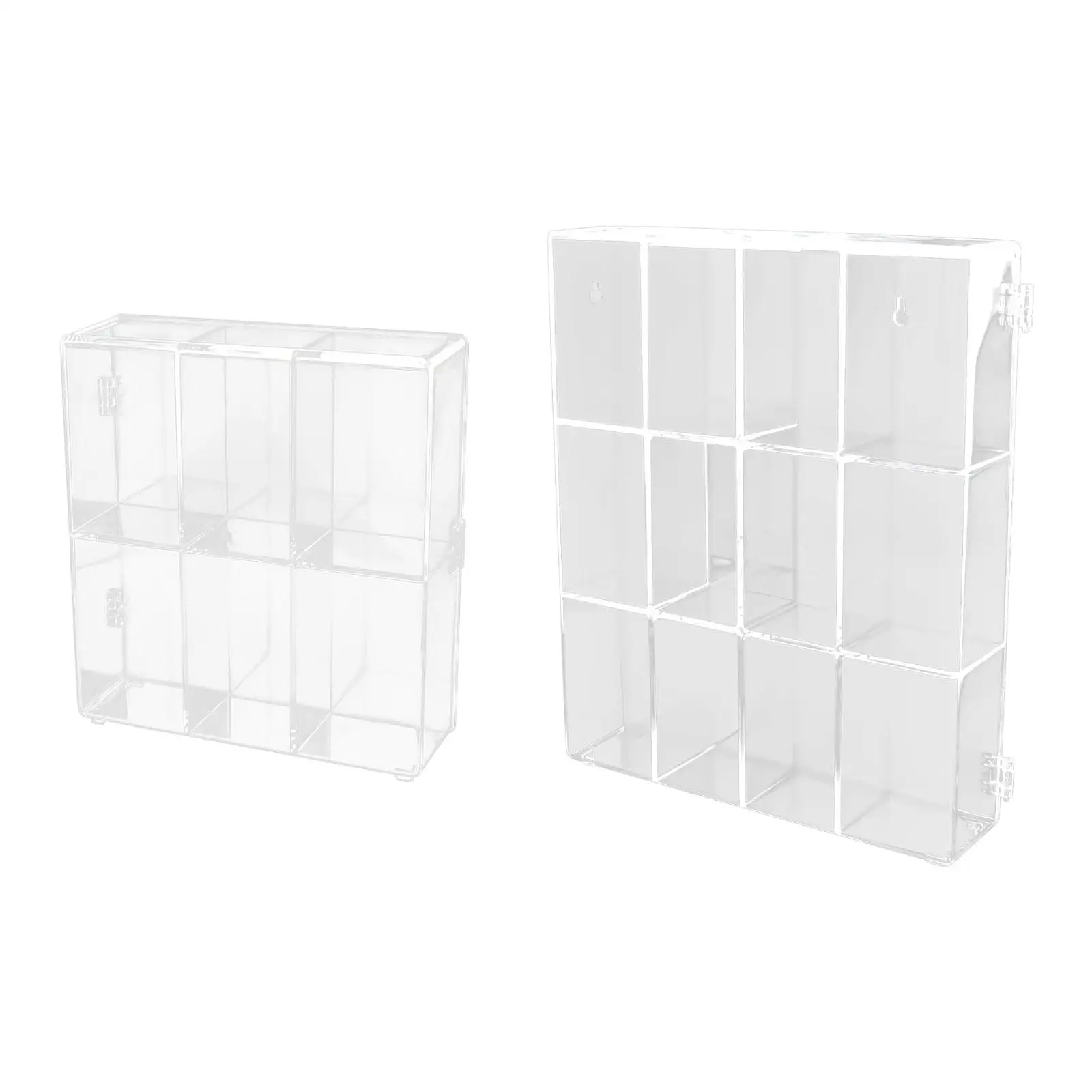 Action Figure Display Shelf Clear Display Case Doll Protection Toy Shelves Fashion Showcase Box Storage Box for Living Room