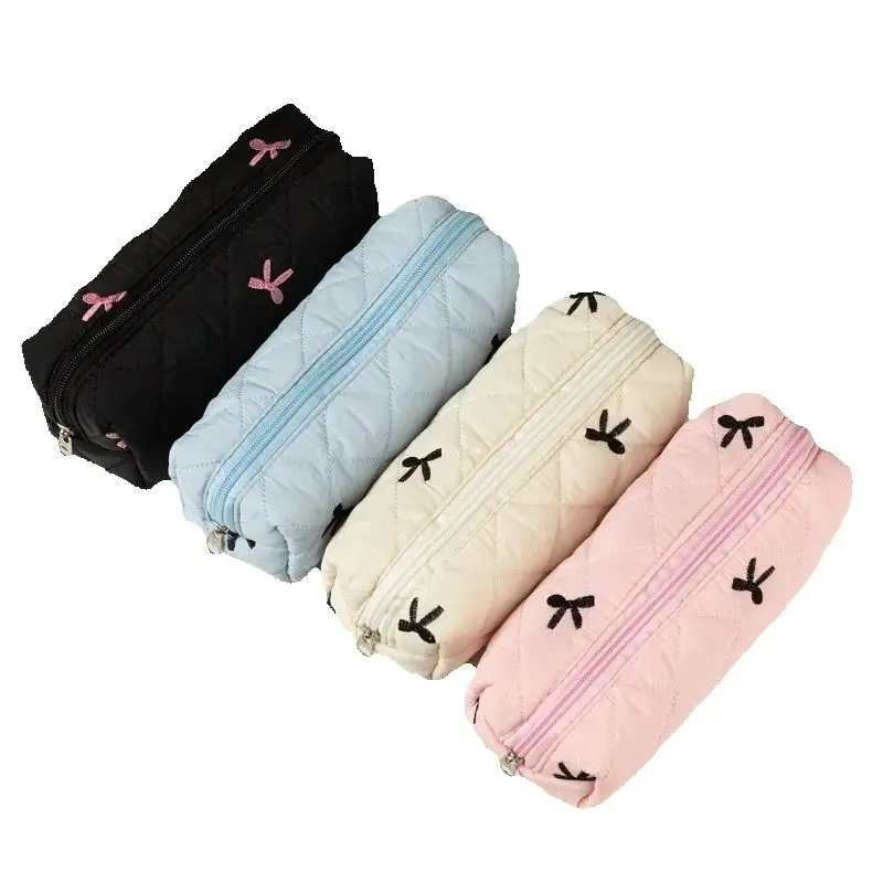 Estuche para lápices con diseño de lazo, organizador de lápices de gran capacidad, estuches para lápices para niñas, bolsa para la vuelta a la escuela - imagen 5