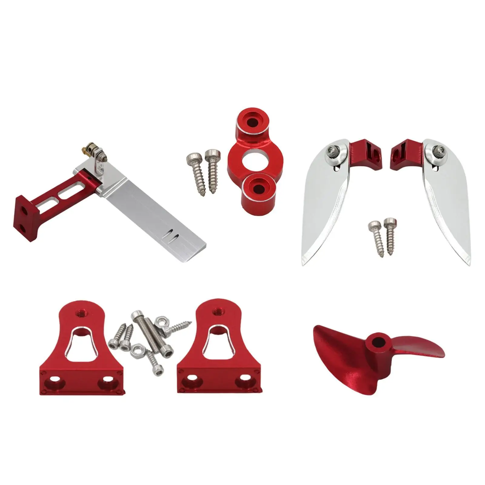 Brushless Speedboat Modification Easily Install Reliable Metal Steering Rudder Udi903 Upgrade Part CNC Propeller Turn Fins