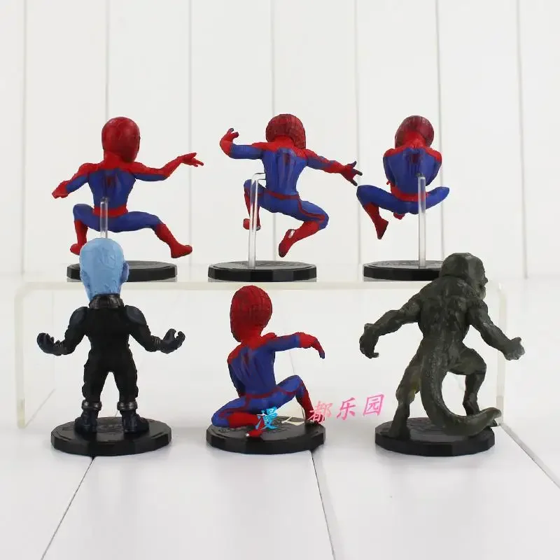 Figura de acción genuina The Avengers Spider-man 6 adornos de escritorio muñeca decoración modelo Juguetes - imagen 4