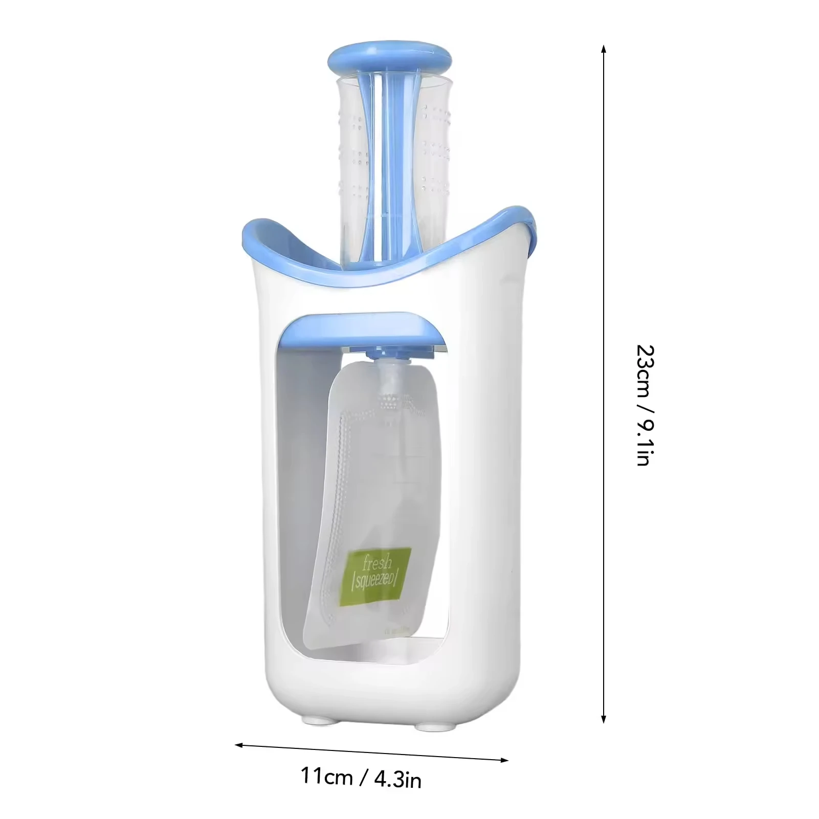 Estación de llenado de compota de frutas para bebés con 10 Uds. De bolsas dispensadoras de alimentos, estaciones para exprimir frutas para niños, máquina dispensadora de alimentos para bebés - imagen 2