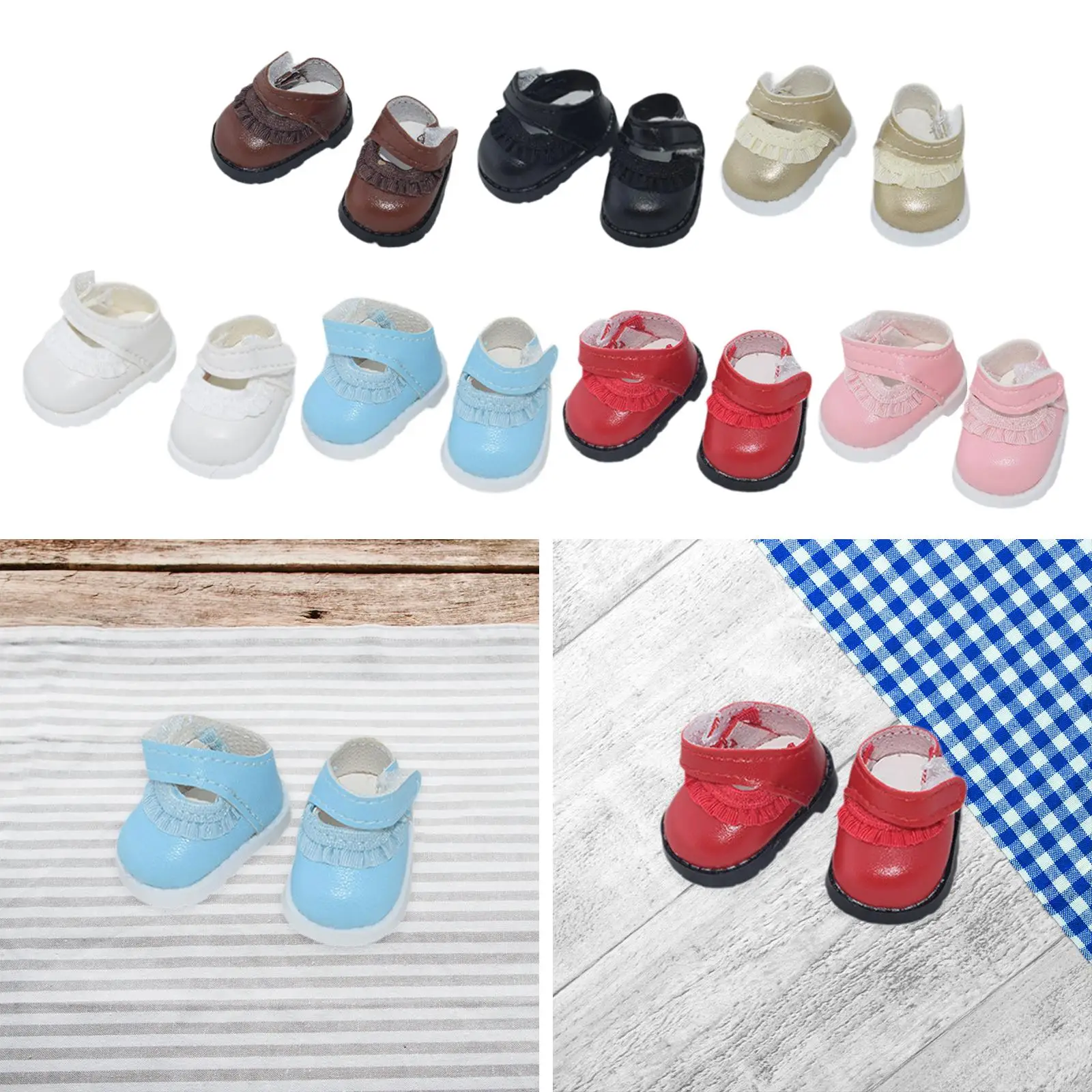17cm Doll Shoes,Cute Doll Accessories,Doll Dress Up Toy,Girl Doll Outfits for 17cm Pendant Doll