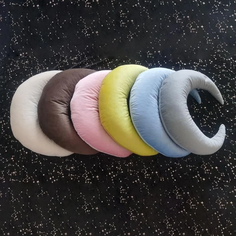 M76C 9 PC/set Props fotografía recién nacida Foto bebé Posación almohada Media Crescent+Estrellas - imagen 3