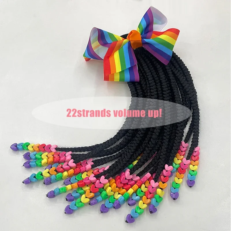 Extensiones de rastas infantiles fáciles con clip y peinado trenzado - imagen 3