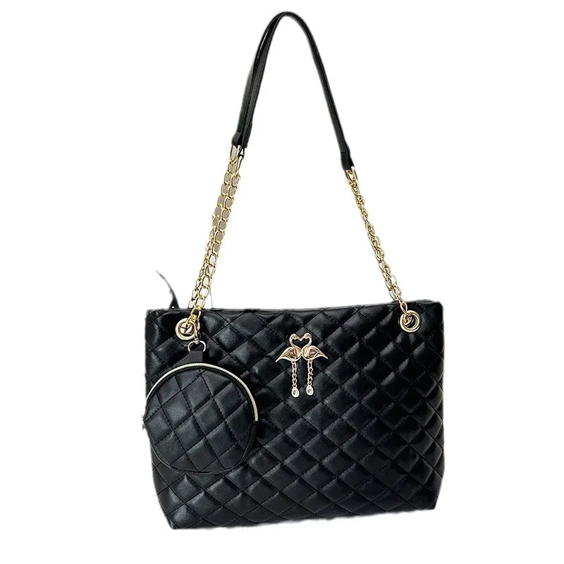 Bolsa de maternidad de dos piezas con estampado de diamantes