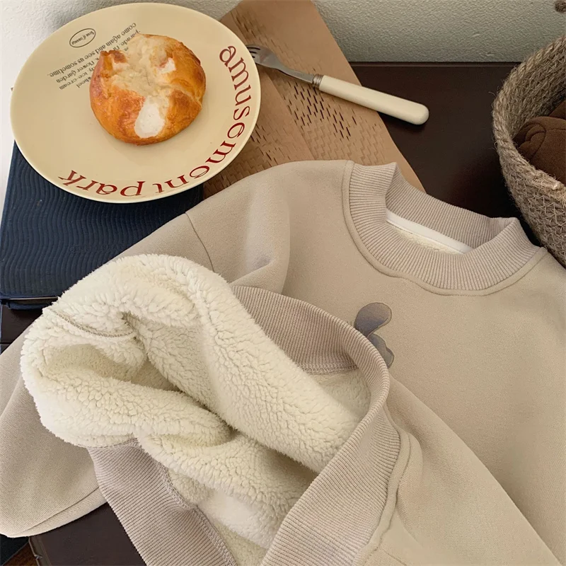 Sudadera de felpa unisex para niños – Cálida y suave en invierno - imagen 5