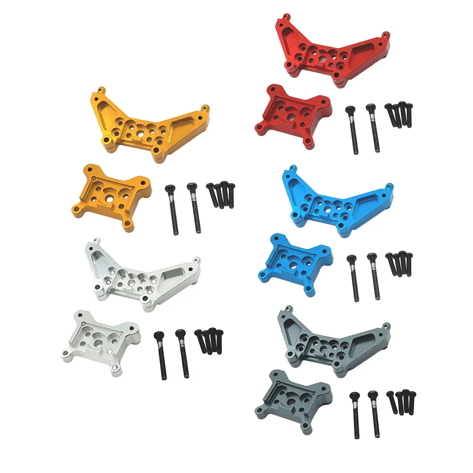 1/14 Front Rear RC Shock Absorber Mount Metal Damper Towers Mount for 14301 14302 Upgrade Accessory RC Car Model Easy to Install