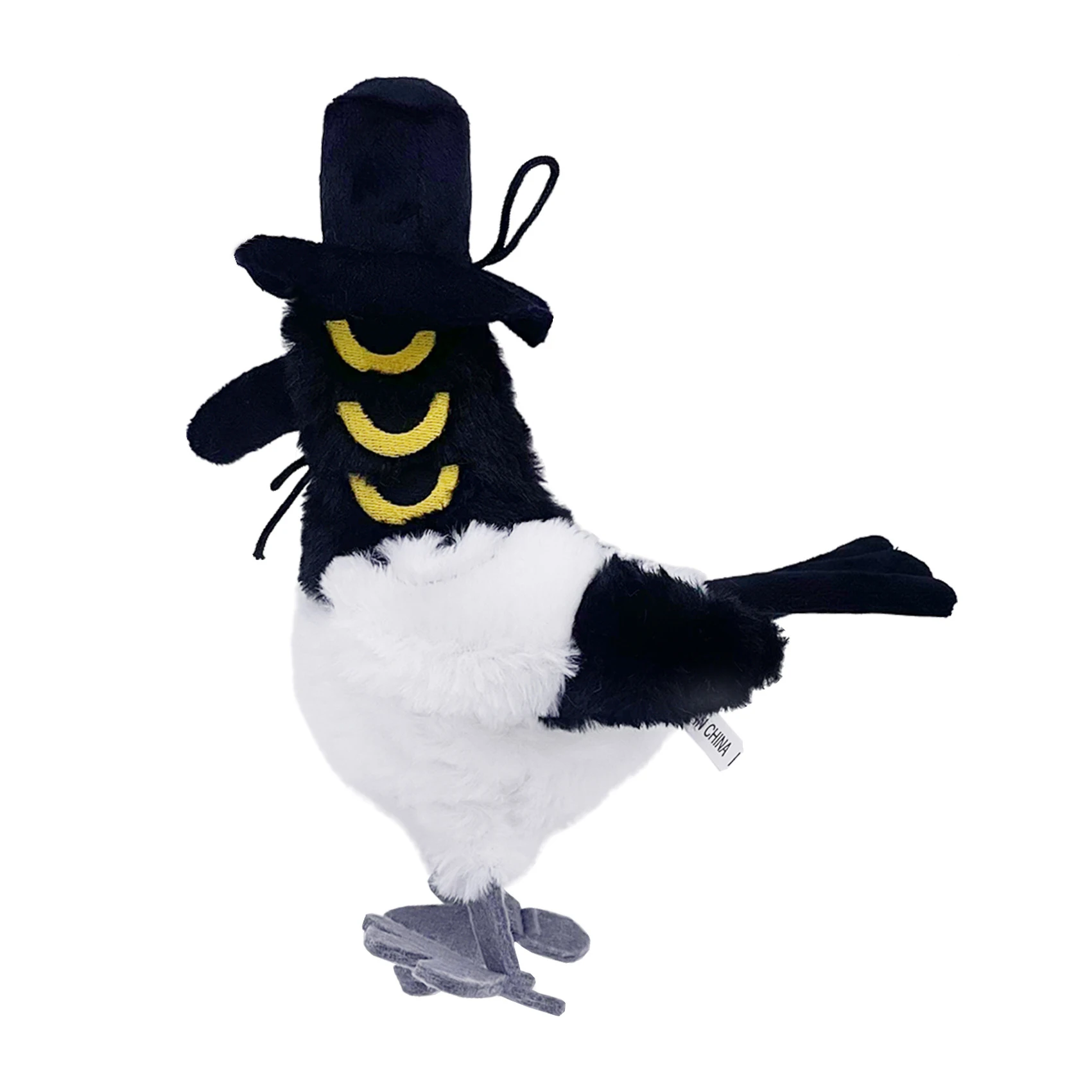 Anime nuevo Kpop Demon Hunters peluche lindo tigre púrpura sombrero negro Urraca con 3 ojos monstruo caza chica grupo muñeca para regalos de seguidores - imagen 5