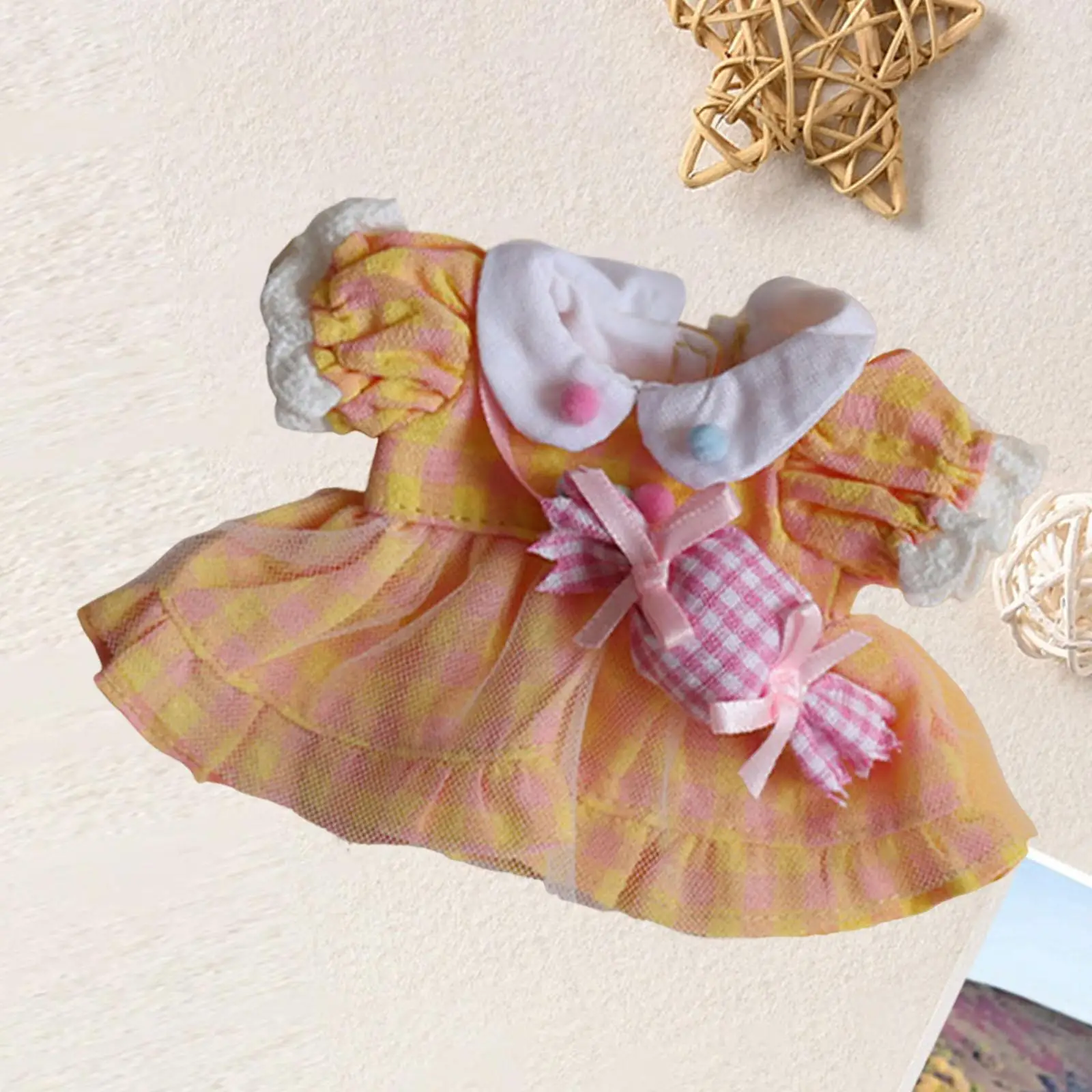 Fashion Doll Dress Costume for 10-15cm Girl Dolls Dress up New Year Gifts, Halloween Gifts