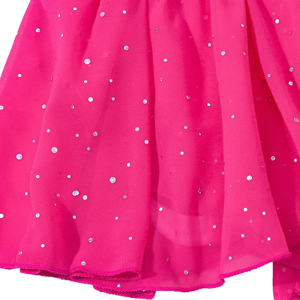Vestido de ballet sin mangas para niñas – Tutú con falda brillante - imagen 2