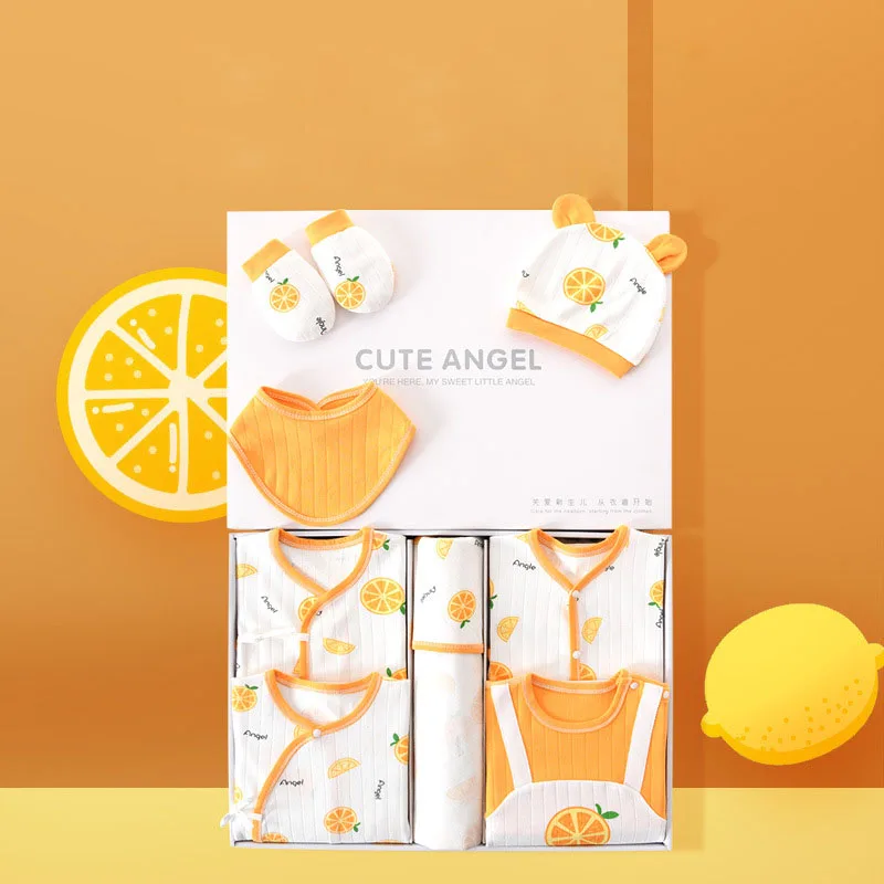 24/26 Uds. Ropa para bebé recién nacido, ropa 100% de algodón para niños, traje estampado Unisex, conjunto de ropa de frutas para niños y niñas sin caja - imagen 3