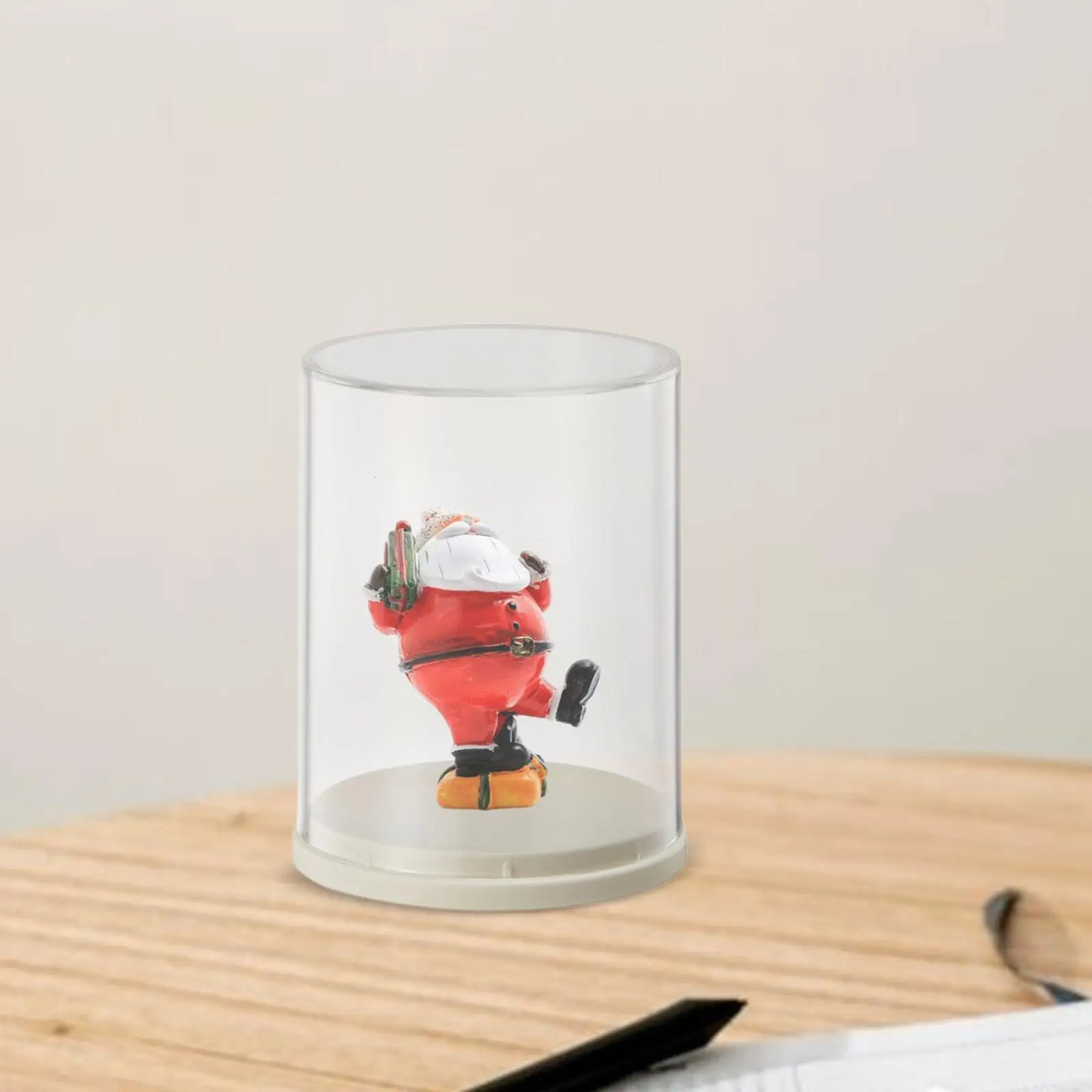 Action Figure Display Case Dustproof Protection Box for Countertop Home Desk