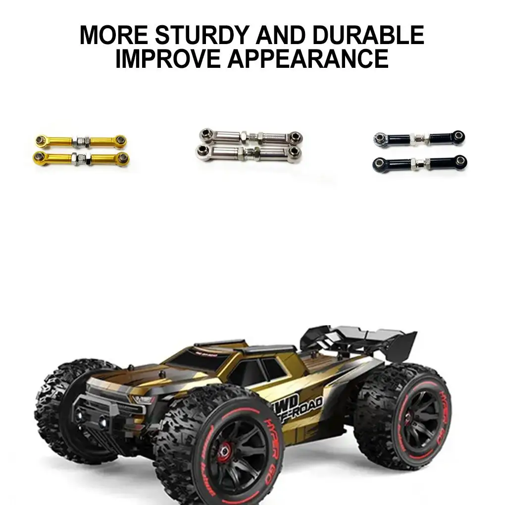 Varillas de enlace de dirección de aleación de aluminio para 1/14 MJX 14209 14210, dirección duradera y ligera - imagen 3