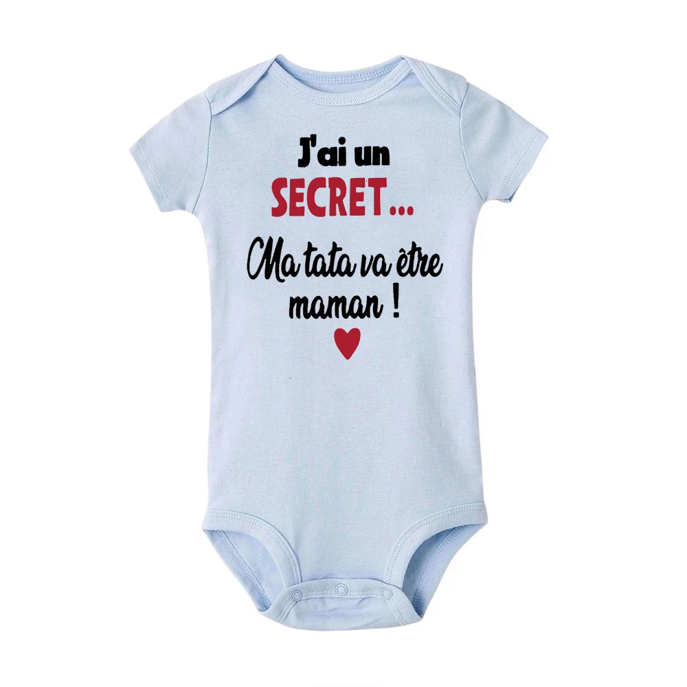 Tengo un secreto, mi madrina está ir a ser mamá, monos para bebé, ropa unisex, mono infantil, ideal para anunciar un embarazo - imagen 4