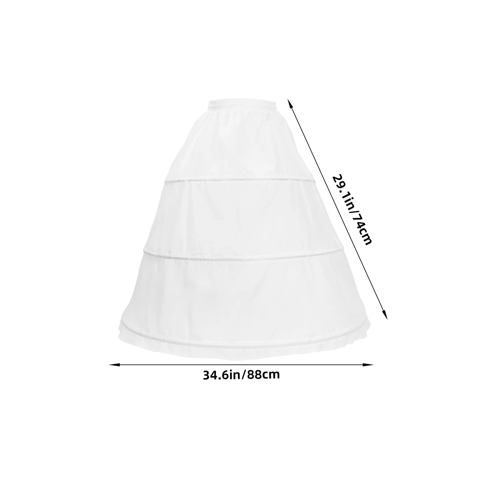 Enagua corta para niña, falda interior de Color clásico, Base de falda cómoda y duradera para ocasiones formales, actuación de fiesta - imagen 4