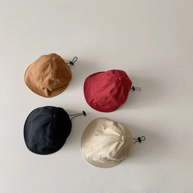 Nueva moda coreana, sombreros de cubo para niños, viseras para niños y niñas, sombreros para el sol al aire libre, sombreros para niños, gorras de 1 a 6 años - imagen 3