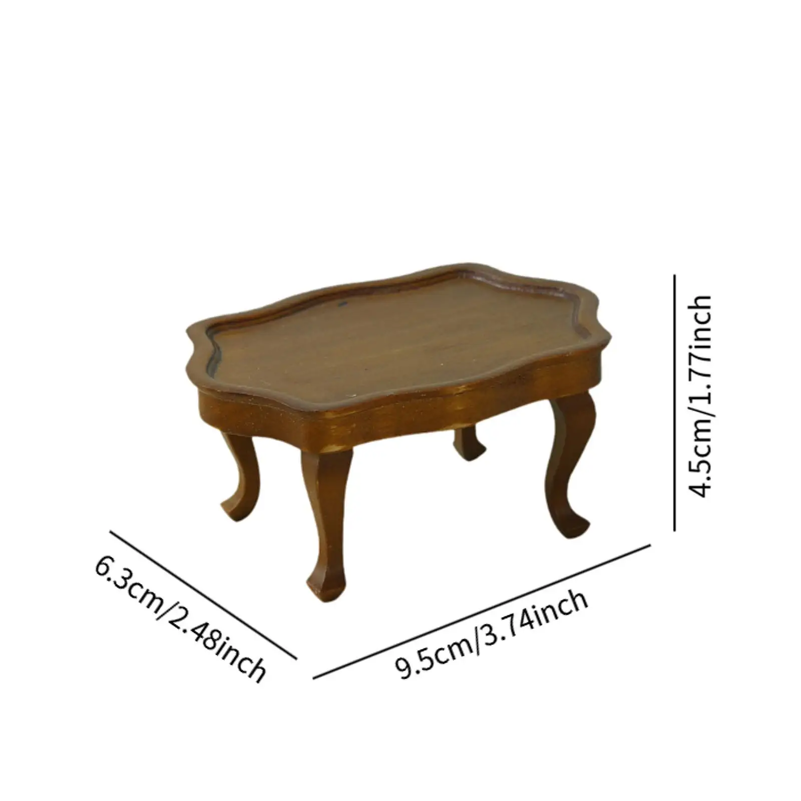 1:12 Dollhouse Table, Miniature Dollhouse Coffee Table, Miniature Desk, DIY Doll House for Ornaments Bedroom