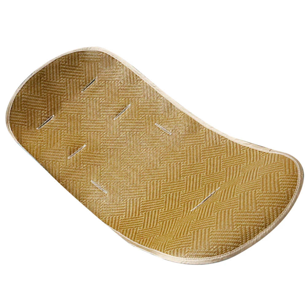 Estera refrescante para cochecito de bebé, forro antideslizante estilo ratán, Compatible con asientos de coche, sillas altas, transpirable, fácil de limpiar, verano - imagen 3