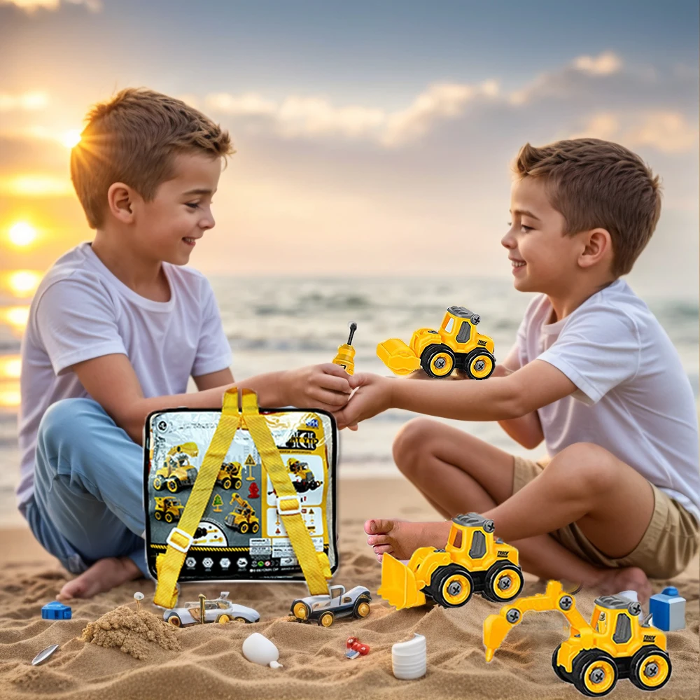 Vehículos Montessori de construcción para niños – Juguete educativo DIY - imagen 5