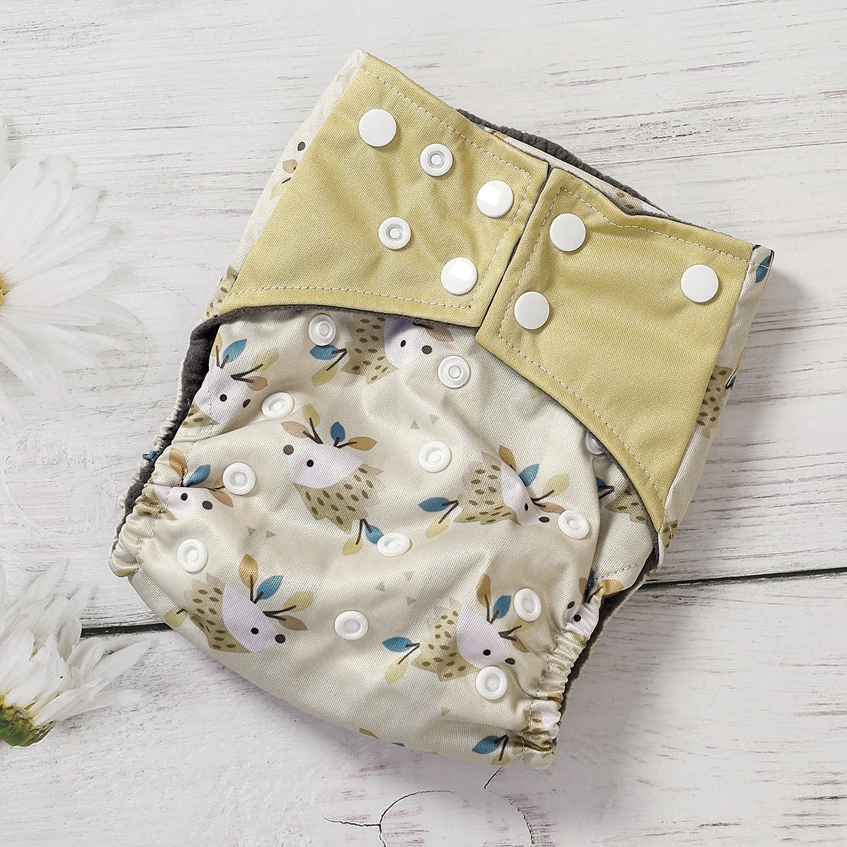 Pañales de tela con bolsillo interior para bebé de carbón de bambú Elinfant, pañal de tela impermeable para bebé, pantalones de entrenamiento lavables ajustables