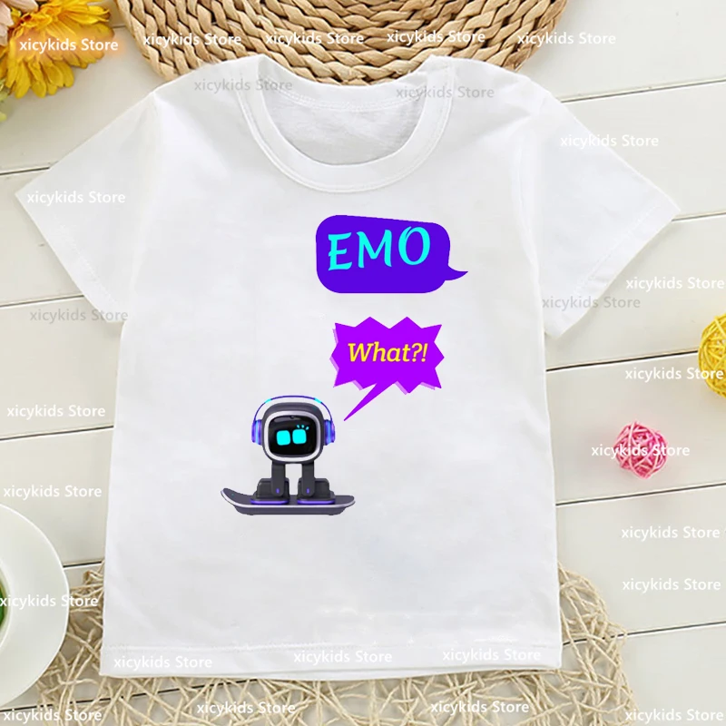 Camiseta Kawaii Emo Robot - Vista lateral del diseño