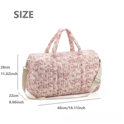 Bolsa de pañales gran capacidad bordado floral para mamá