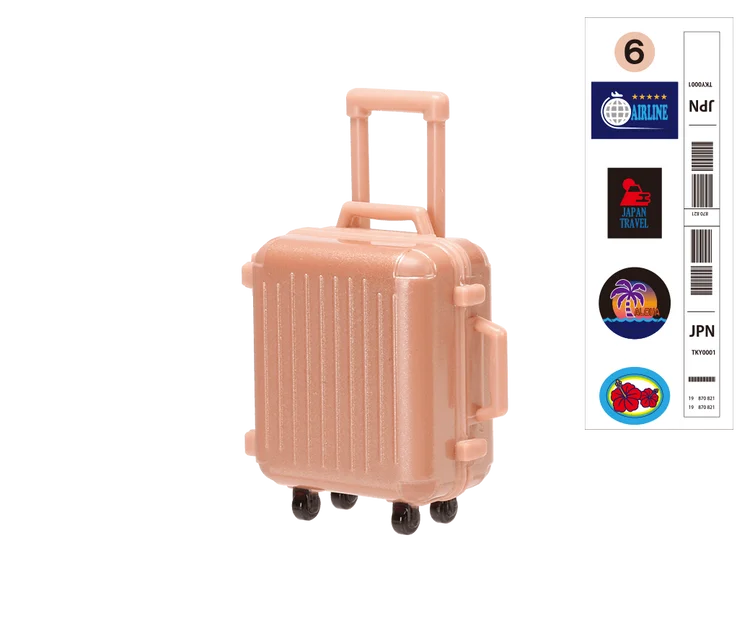 Suitcase pink gold S