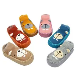 Calcetines antideslizantes con suela de goma para bebés, niños y niñas