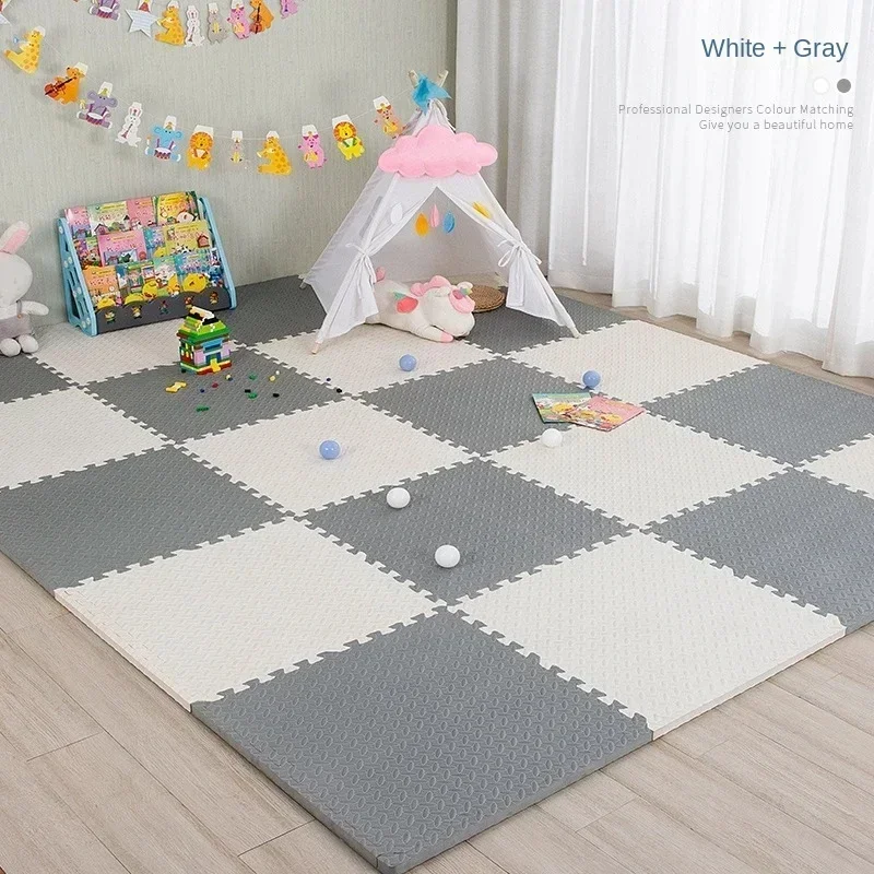 8/16 Uds. Alfombra de juegos no tóxica para bebés, alfombrillas entrelazadas de espuma suave para juegos de niños y diseño antideslizante para ejercicio en el suelo del bebé - imagen 4