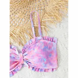 Bikini estampado tie dye para niña – Bañador verano