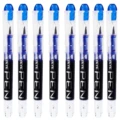 T 8Pcs Blue Ink