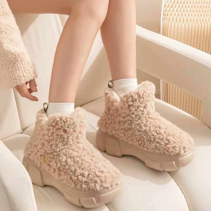Botas de nieve antideslizantes para niñas con forro de felpa - imagen 2