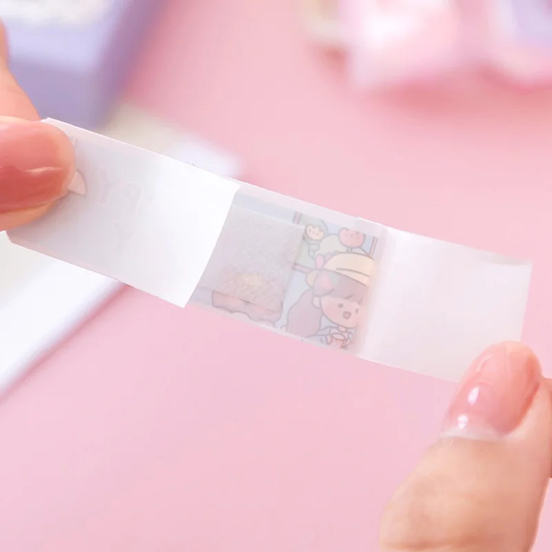 Parche curvo con estampado de dibujos animados para niños, tiras impermeables para heridas, vendaje adhesivo de yeso, primeros auxilios, 20 unidades - imagen 4