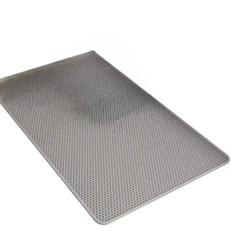 Hot! Double layer filtered cat litter cat pad washable oversized EVA splash proof pad convenient and easy to clean pet supplies - imagen 3