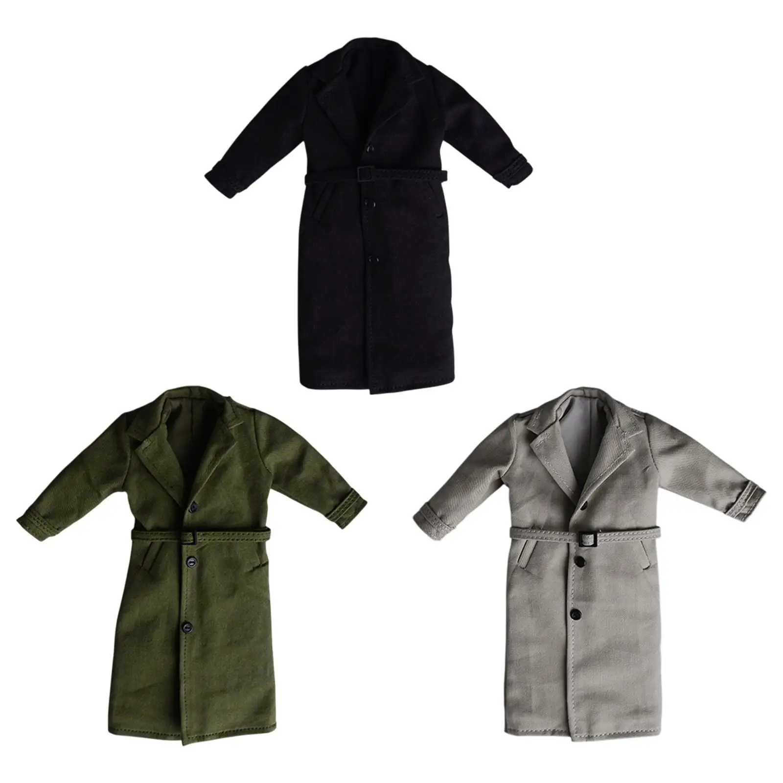 1/12 Scale Action Figures Long Windbreaker Model Fashionable Trench Jacket