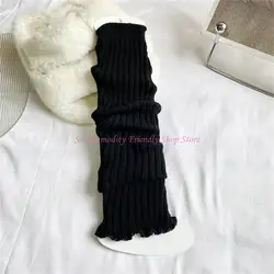 Calcetines de punto con cable para vestido escolar infantil