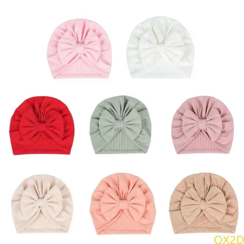 Gorro de bebé con lazo suave y elástico - imagen 4