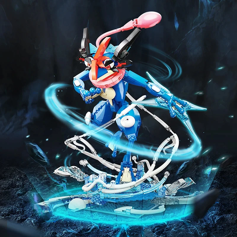 Bloques de construcción Pokemon Greninja de Ash – Figura de película - imagen 5