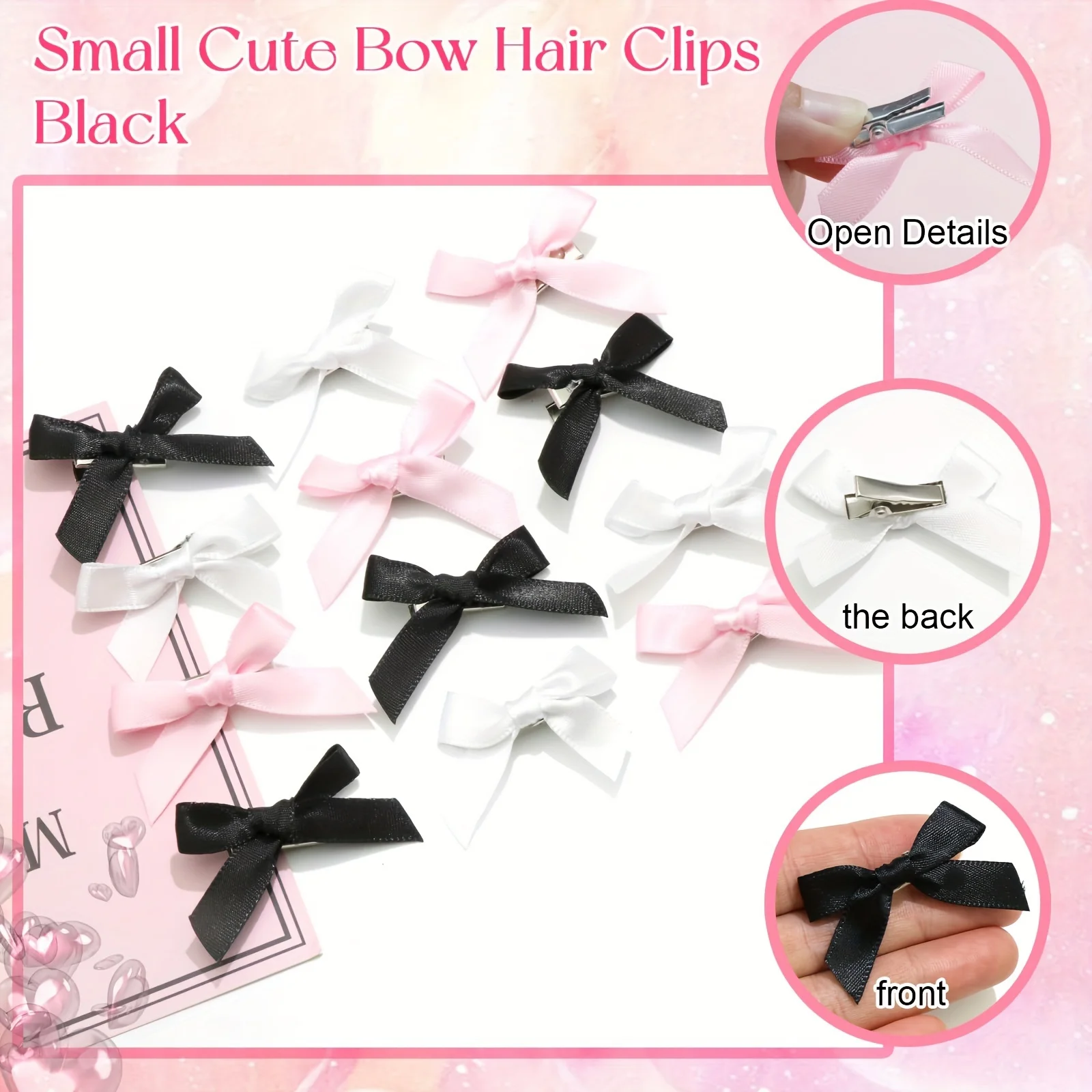 Mini pinzas para el pelo con lazo para niños, conjunto de 2-30 Uds. De accesorios para el cabello trenzados con cinta estilo Ballet para niñas - imagen 4