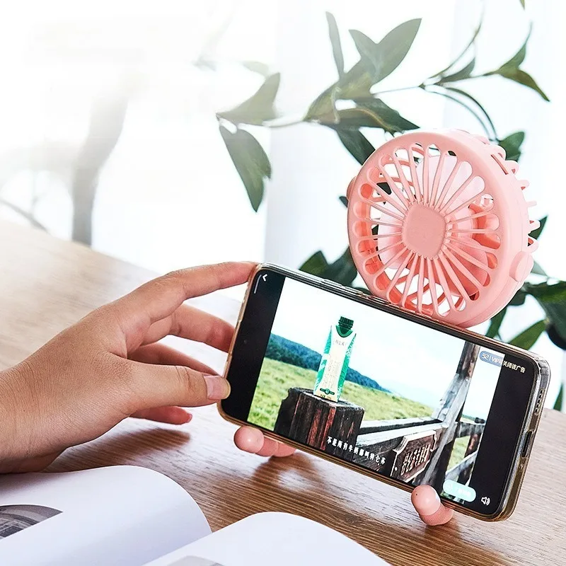 Mini ventilador para cochecito de bebé, ventiladores de mano USB recargables para cuna, accesorios para cochecito, ventilador plegable para exteriores con Clip para bebé - imagen 2
